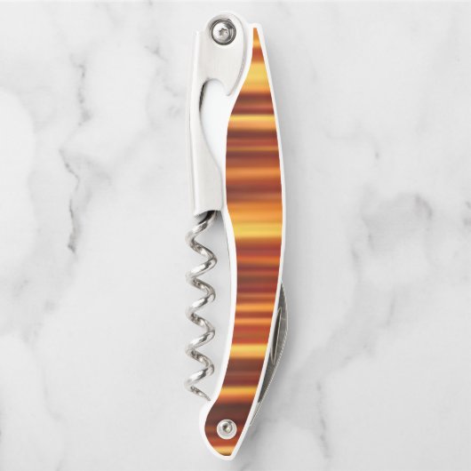 Korkenzieher Flaschenöffner farbenfroh Orange (Vorderseite)