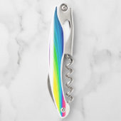 Korkenzieher Flaschenöffner farbig (Rückseite)