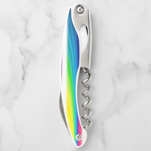 Korkenzieher Flaschenöffner farbig (Rückseite)