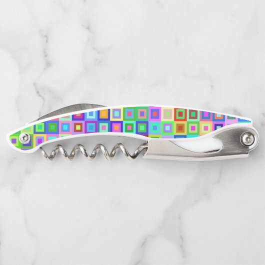 Korkenzieher Flaschenöffner farbig (Rückseite)