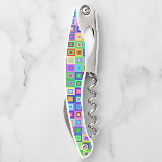 Korkenzieher Flaschenöffner farbig (Rückseite)