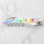 Korkenzieher Flaschenöffner farbig (Rückseite)