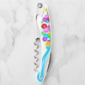 Korkenzieher Flaschenöffner farbig (Vorderseite)