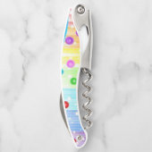 Korkenzieher Flaschenöffner farbig (Rückseite)