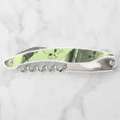 Korkenzieher Flaschenöffner Katzen Kätzchen Grün (Rückseite)