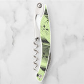 Korkenzieher Flaschenöffner Katzen Kätzchen Grün (Vorderseite)