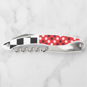 Korkenzieher Flaschenöffner Rot Schwarz (Rückseite)