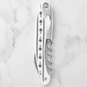 Korkenzieher Flaschenöffner Schwarz-Weiß (Rückseite)