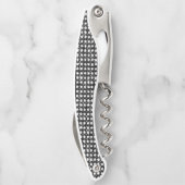 Korkenzieher Flaschenöffner Schwarz-Weiß (Rückseite)