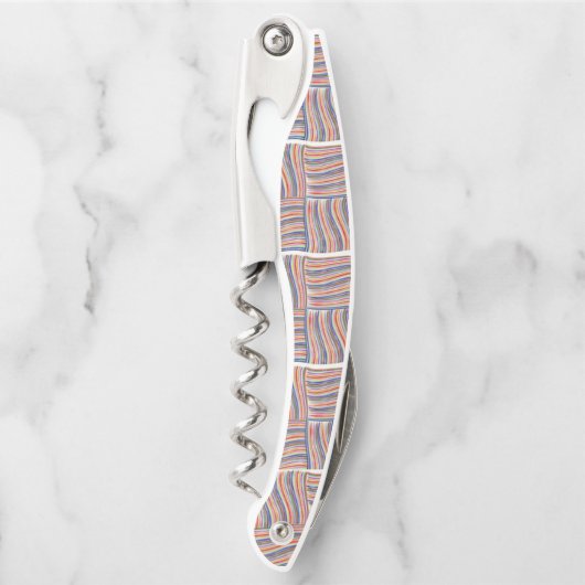 Korkenzieher Flaschenöffner Streifen (Vorderseite)