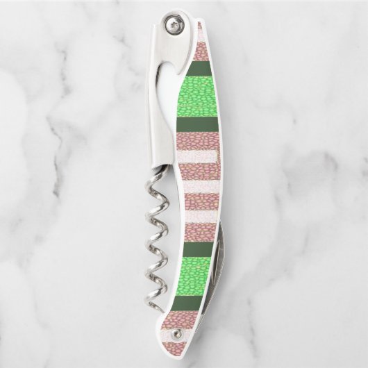 Korkenzieher Flaschenöffner Streifen (Vorderseite)