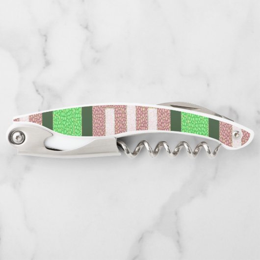 Korkenzieher Flaschenöffner Streifen (Vorderseite)