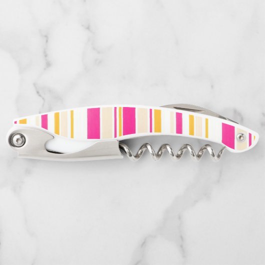 Korkenzieher Flaschenöffner Streifen (Vorderseite)