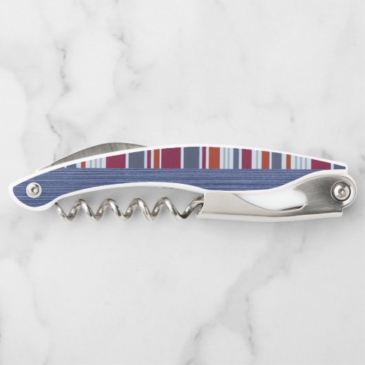 Korkenzieher Flaschenöffner Streifen (Rückseite)