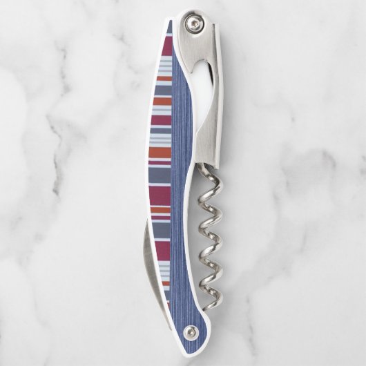 Korkenzieher Flaschenöffner Streifen (Rückseite)