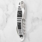 Korkenzieher Flaschenöffner Streifen (Rückseite)