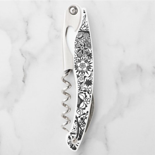 Korkenzieher für Schwarz und Weiß (Vorderseite)