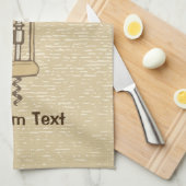 Korkenzieher Geschirrtuch (Viertel Falte)