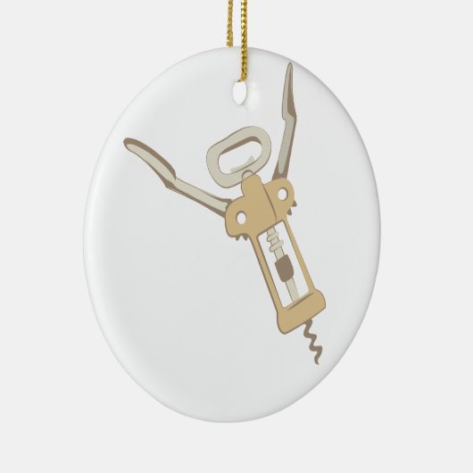 Korkenzieher Keramik Ornament (Rechts)