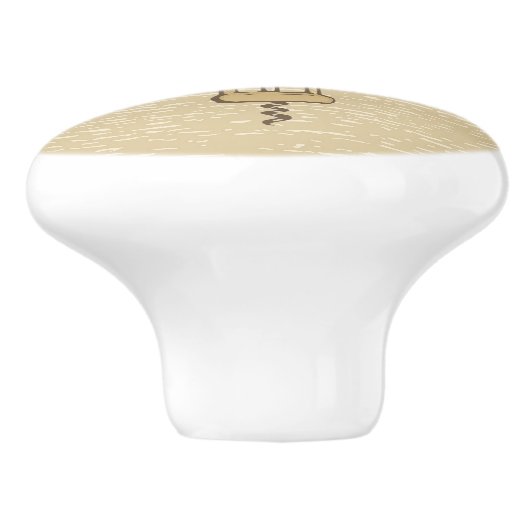 Korkenzieher Keramikknauf (Seitenansicht)