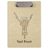 Korkenzieher Klemmbrett (Vorderseite)