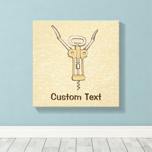 Korkenzieher Leinwanddruck (Insitu (Holzboden))