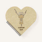 Korkenzieher Notizblock (Vorderseite)