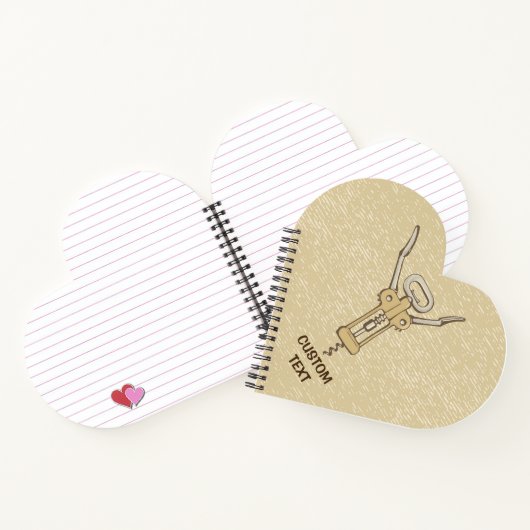 Korkenzieher Notizblock (Innenseite)