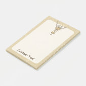 Korkenzieher Post-it Klebezettel (angewinkelt)