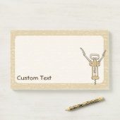 Korkenzieher Post-it Klebezettel (Auf Schreibtisch)