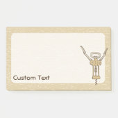 Korkenzieher Post-it Klebezettel (Vorderseite)