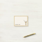 Korkenzieher Post-it Klebezettel (Auf Schreibtisch)