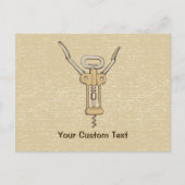 Korkenzieher Postkarte (Vorderseite)