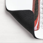 Korkenzieher-rote Stilett-Schuhe Mousepad (Ecke)