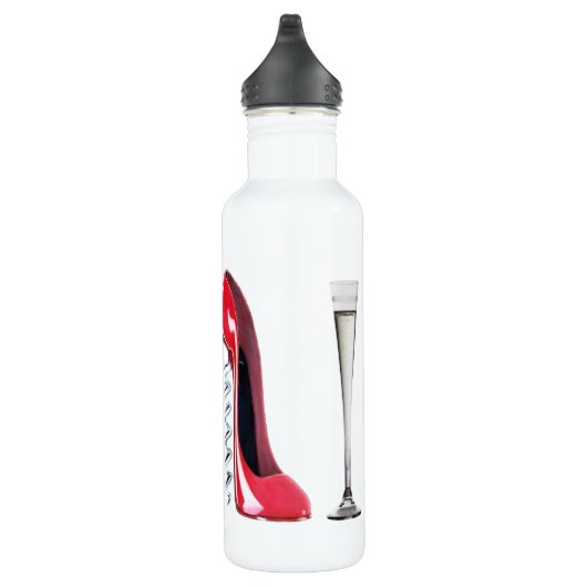 Korkenzieher-rote Stilett-und Sektkelch-Freiheit Trinkflasche (Rechts)