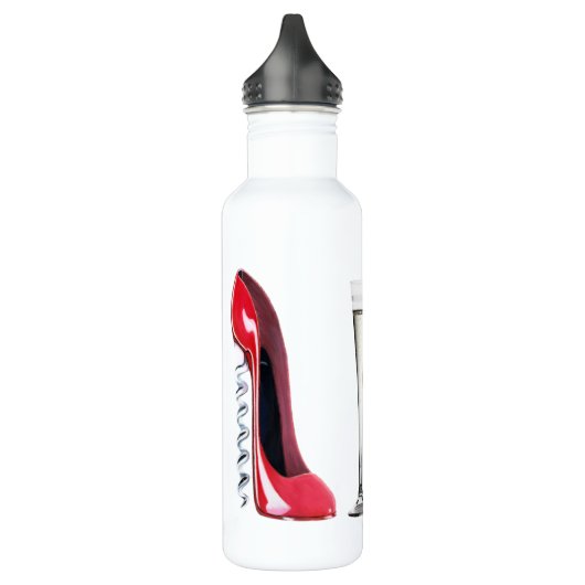 Korkenzieher-rote Stilett-und Sektkelch-Freiheit Trinkflasche (Links)