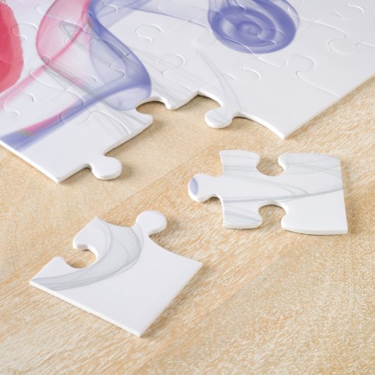 Korkenzieher-rotes Stilett-Schuh-Puzzlespiel Puzzle (Seite)