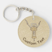 Korkenzieher-Schlüsselanhänger Schlüsselanhänger (Vorderseite)