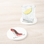 Korkenzieher-Schuh-Untersetzer Sandstein Untersetzer (Seite)