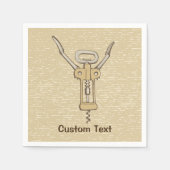 Korkenzieher Serviette (Vorderseite)