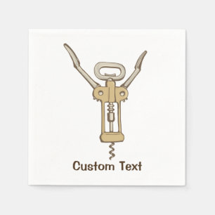 Korkenzieher Serviette