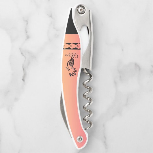 Korkenzieher. Stammesmotiv Kellnermesser (Rückseite)