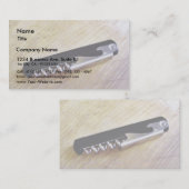 Korkenzieher Visitenkarte (Vorne/Hinten)