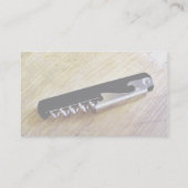 Korkenzieher Visitenkarte (Rückseite)