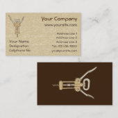 Korkenzieher Visitenkarte (Vorne/Hinten)