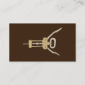 Korkenzieher Visitenkarte (Rückseite)