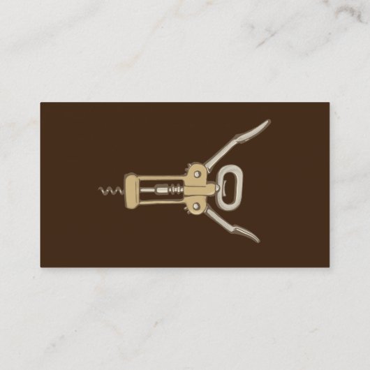 Korkenzieher Visitenkarte (Rückseite)