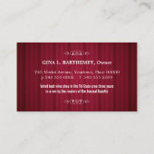 Korkenzieher-Weinhandlung Visitenkarte (Rückseite)