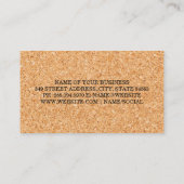 Korkgeschichte | Weinstöcke | Qr-Code Visitenkarte (Rückseite)