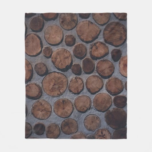 Korkholzdekor Fleecedecke (Vorderseite)